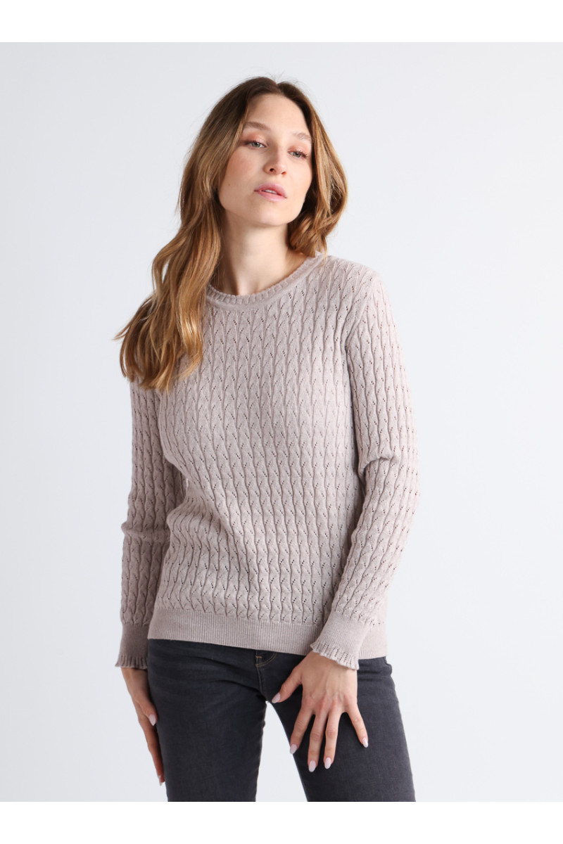 Pull maille fantaisie - 1 Monsieur Solfin | Fabriqué en France