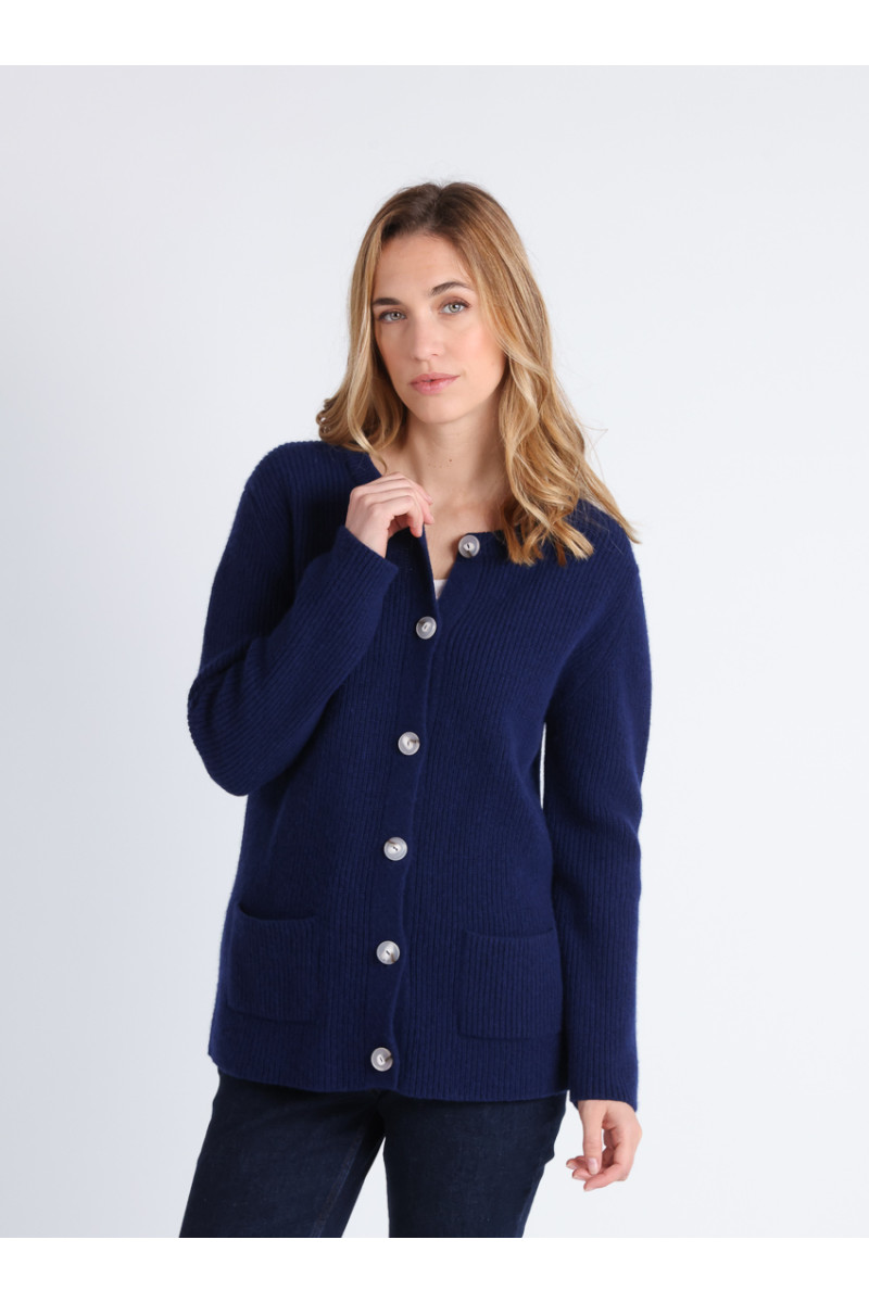 Cardigan en laine mérinos extrafine - 1 Monsieur Solfin | Fabriqué en France