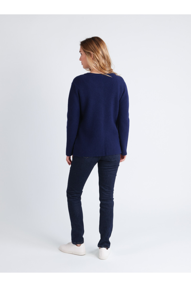 Cardigan en laine mérinos extrafine - 4 Monsieur Solfin | Fabriqué en France