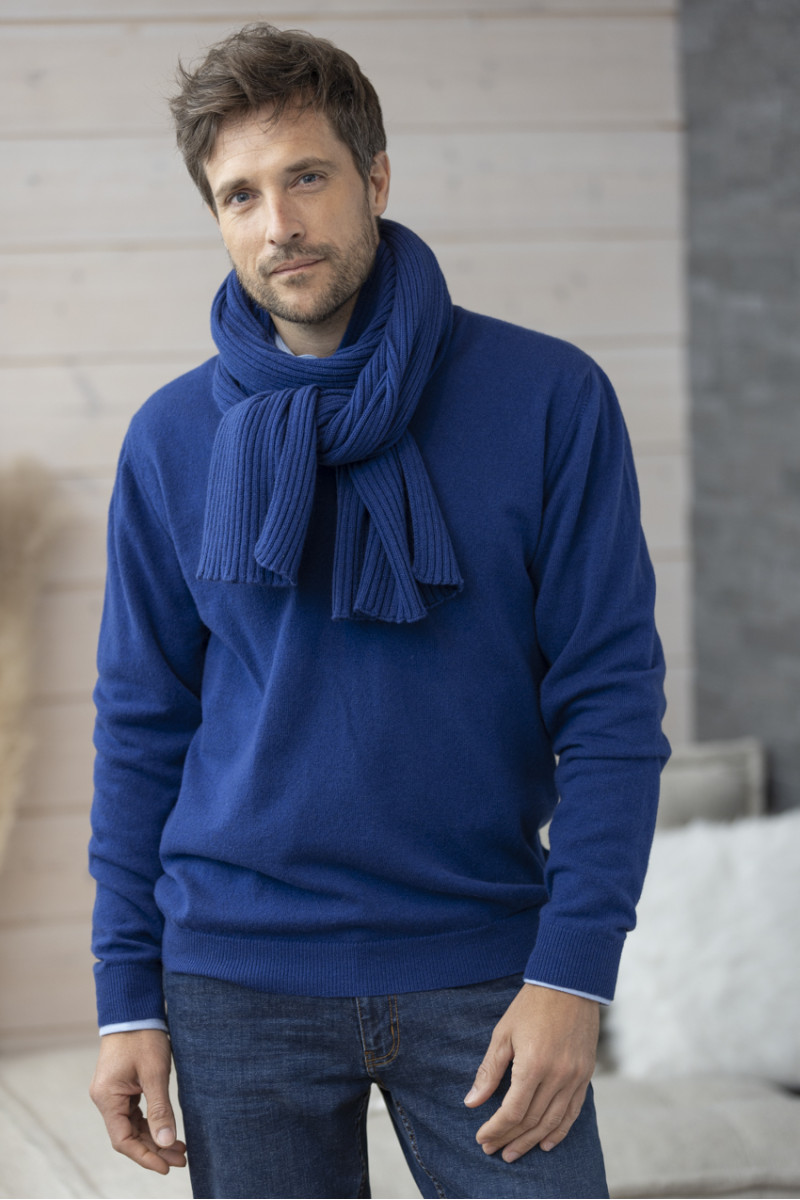 Echarpe homme cachemire - 4 Monsieur Solfin | Fabriqué en France