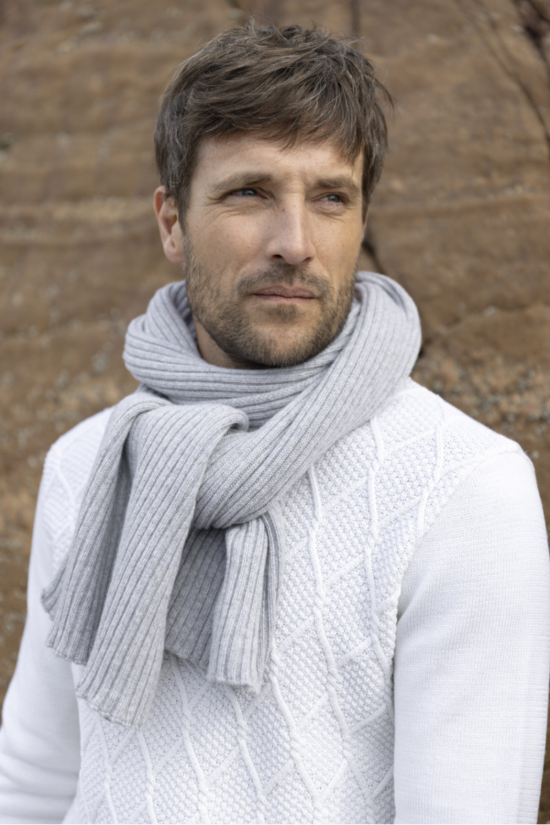 Echarpe homme cachemire - 3 Monsieur Solfin | Fabriqué en France