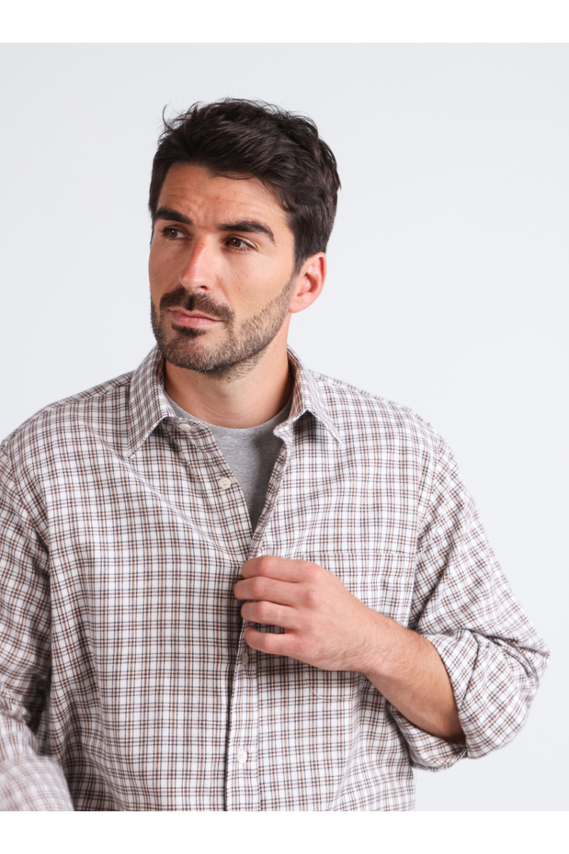 Chemise à motifs coton et laine - 6 Monsieur Solfin | Fabriqué en France Chemise à motifs coton et laine - 6 Monsieur Solfin | Fabriqué en France
