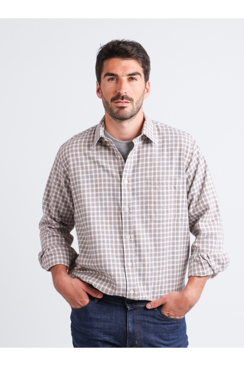 Chemise à motifs coton et laine - 8 Monsieur Solfin | Fabriqué en France Chemise à motifs coton et laine - 8 Monsieur Solfin | Fabriqué en France