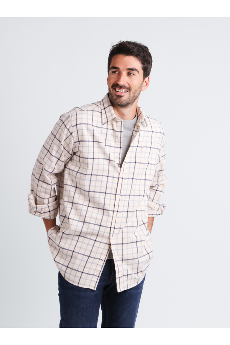 Chemise à motifs coton et laine - 2 Monsieur Solfin | Fabriqué en France