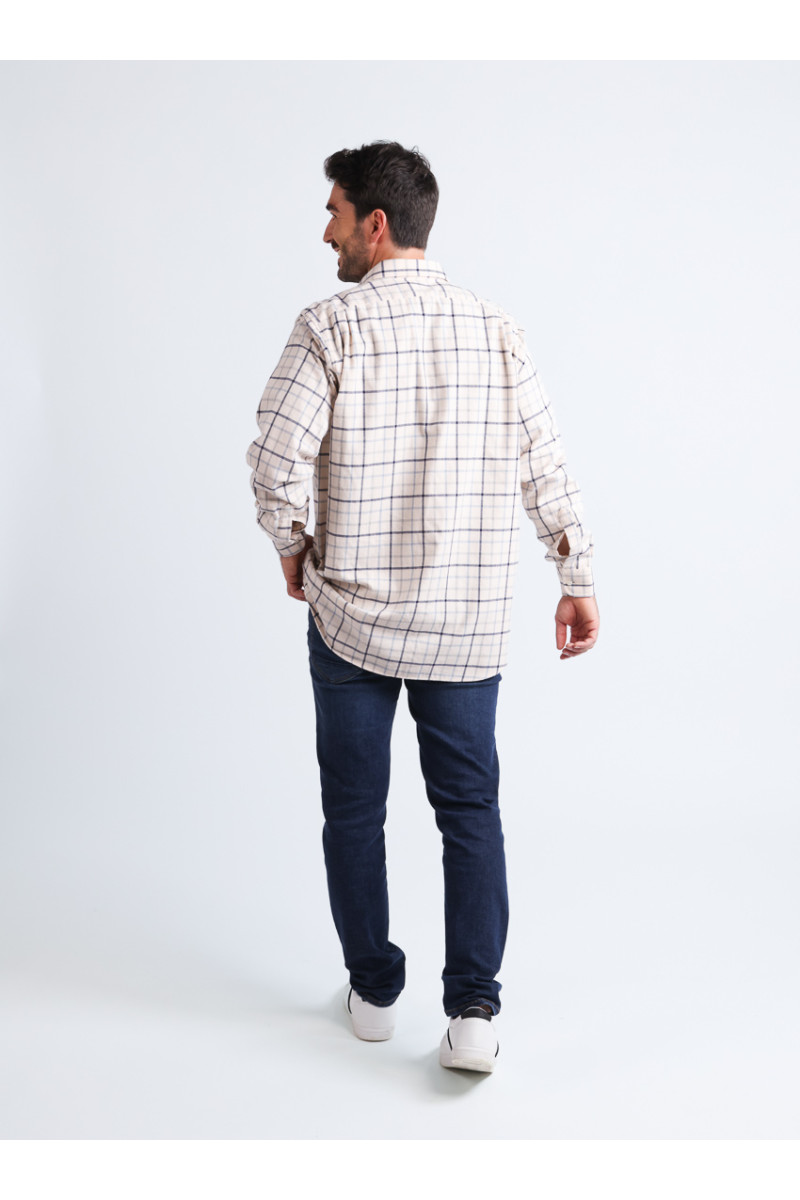 Chemise à motifs coton et laine - 14 Monsieur Solfin | Fabriqué en France