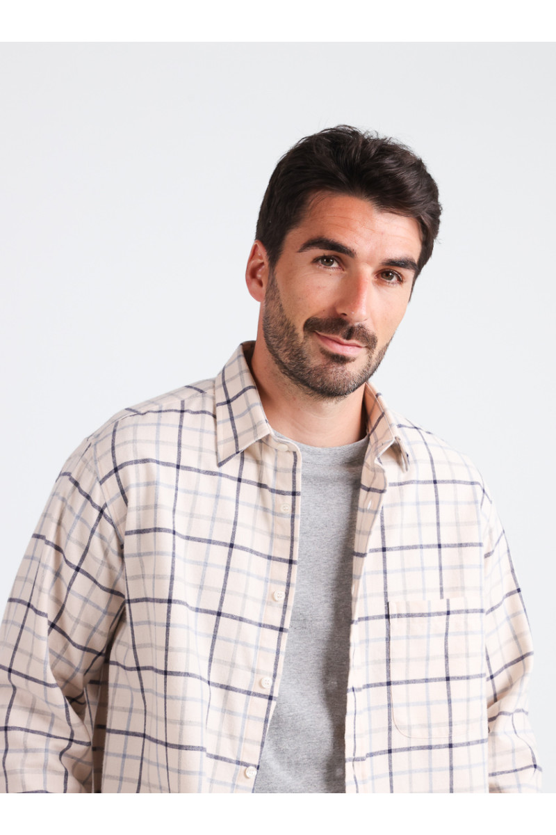 Chemise à motifs coton et laine - 12 Monsieur Solfin | Fabriqué en France