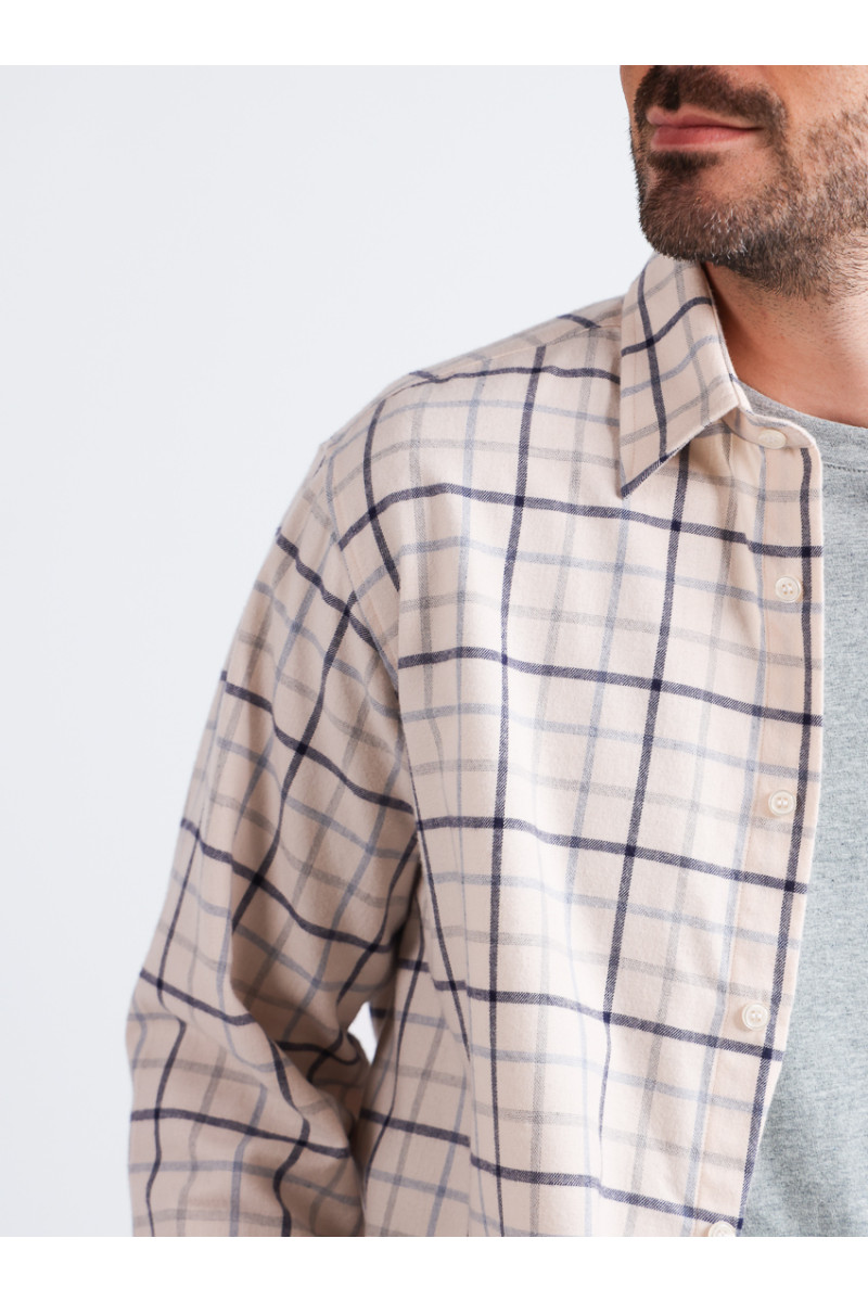 Chemise à motifs coton et laine - 13 Monsieur Solfin | Fabriqué en France