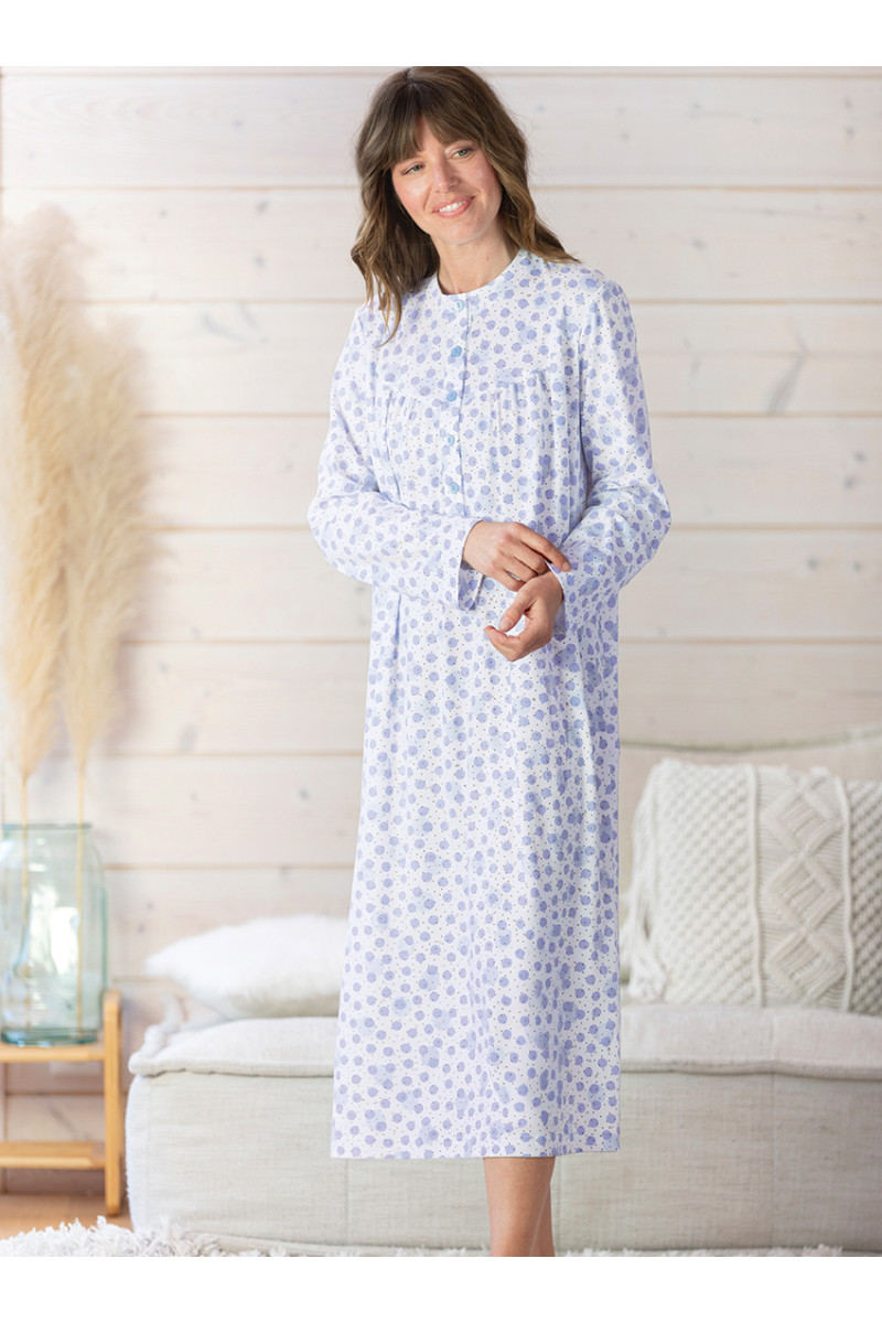 Chemise de nuit imprimée en coton - 1 Monsieur Solfin | Fabriqué en France Chemise de nuit imprimée en coton - 1 Monsieur Solfin | Fabriqué en France