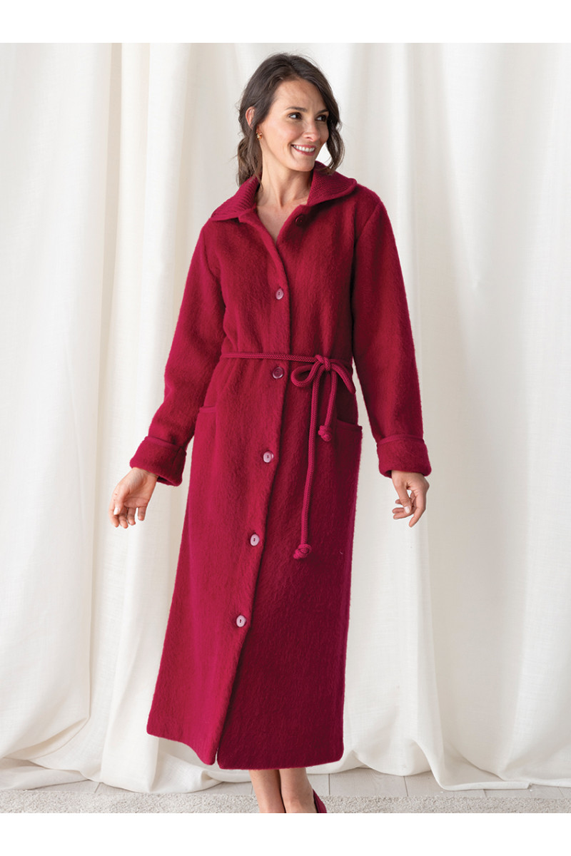 Robe de chambre boutonnée en laine - 6 Monsieur Solfin | Fabriqué en France