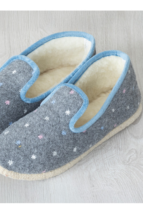 Charentaises en laine made in France - 1 Monsieur Solfin | Fabriqué en France