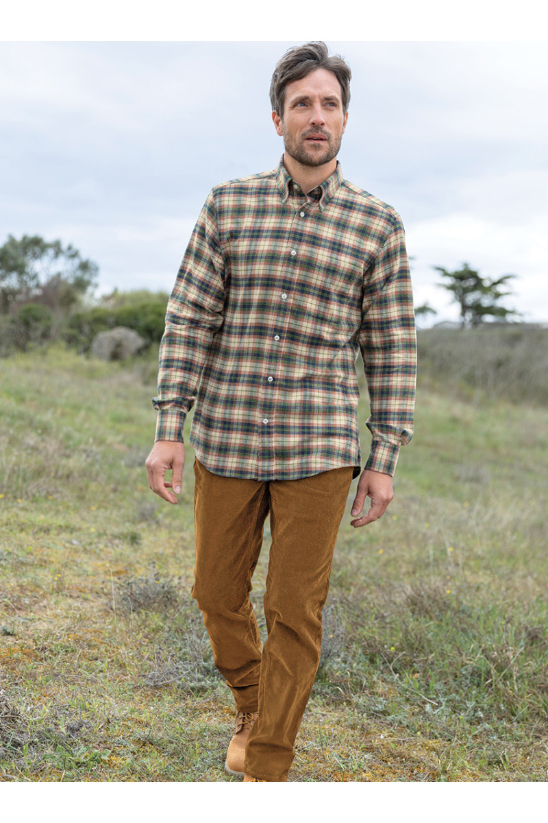 Pantalon velours coupe droite en coton - 9 Monsieur Solfin | Fabriqué en France