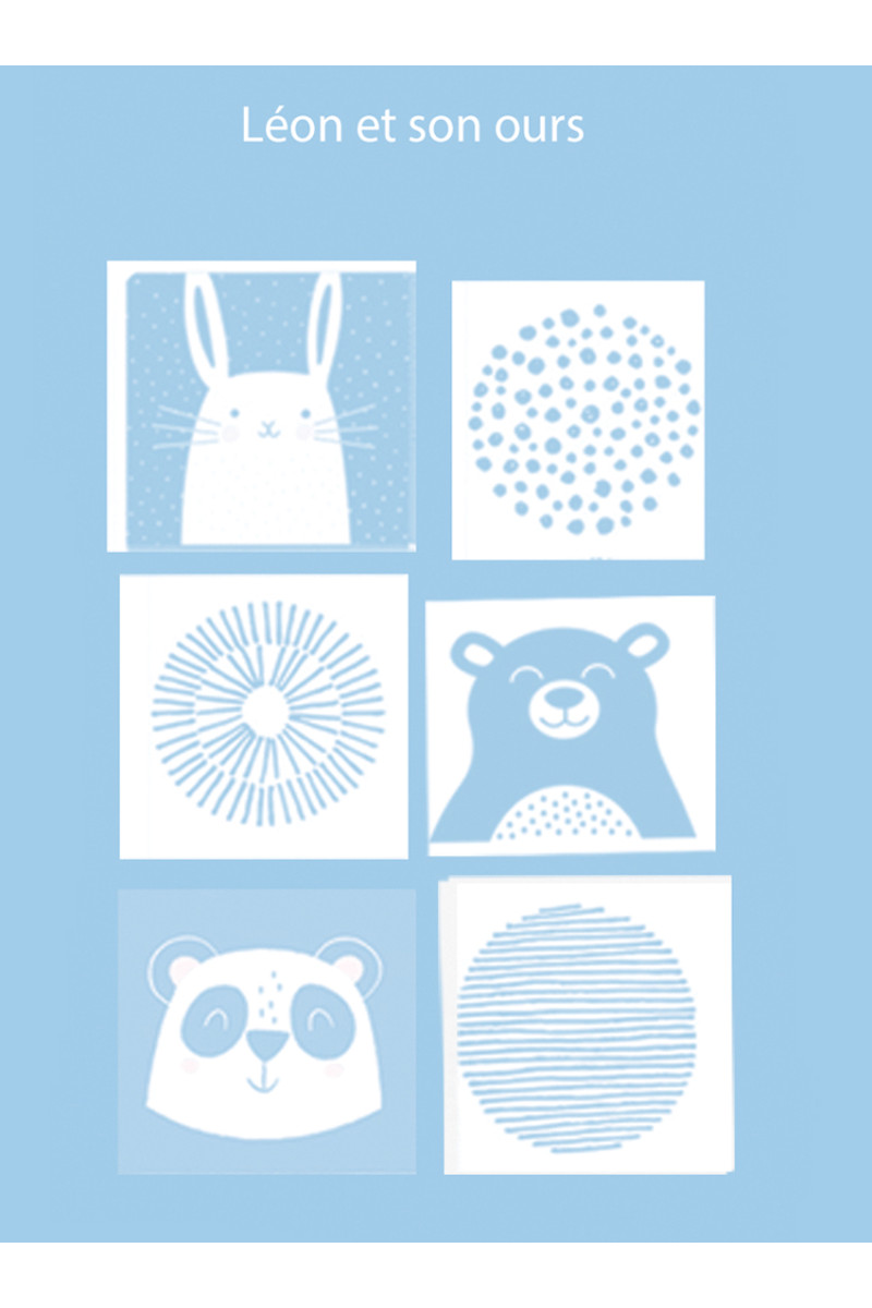 Couverture bébé motif animaux - 2 Monsieur Solfin | Fabriqué en France