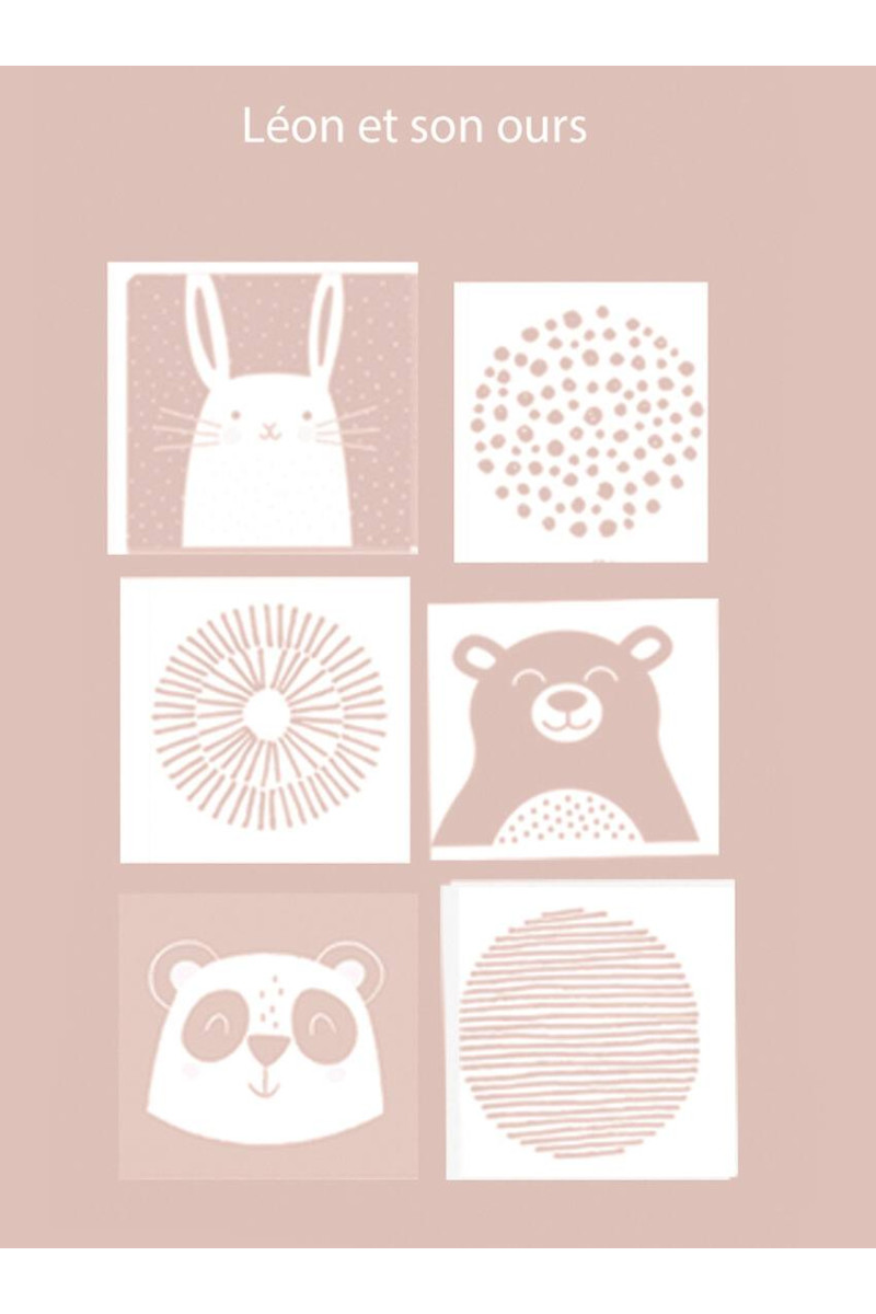 Couverture bébé motif animaux - 3 Monsieur Solfin | Fabriqué en France