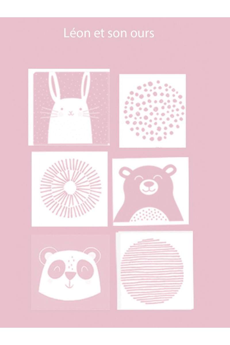 Couverture bébé motif animaux - 4 Monsieur Solfin | Fabriqué en France