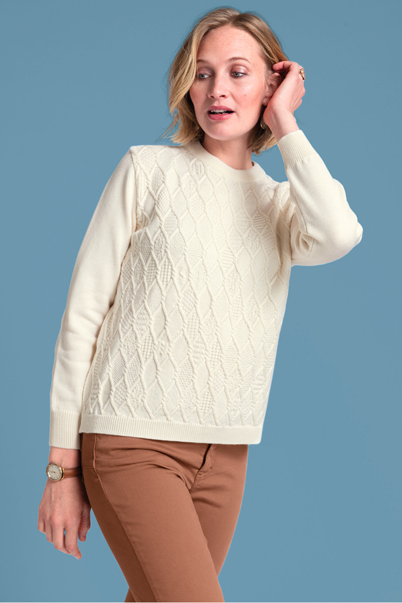 Pull torsades - 3 Monsieur Solfin | Fabriqué en France