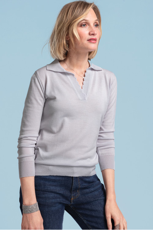 Pull col fantaisie - 1 Monsieur Solfin | Fabriqué en France 2