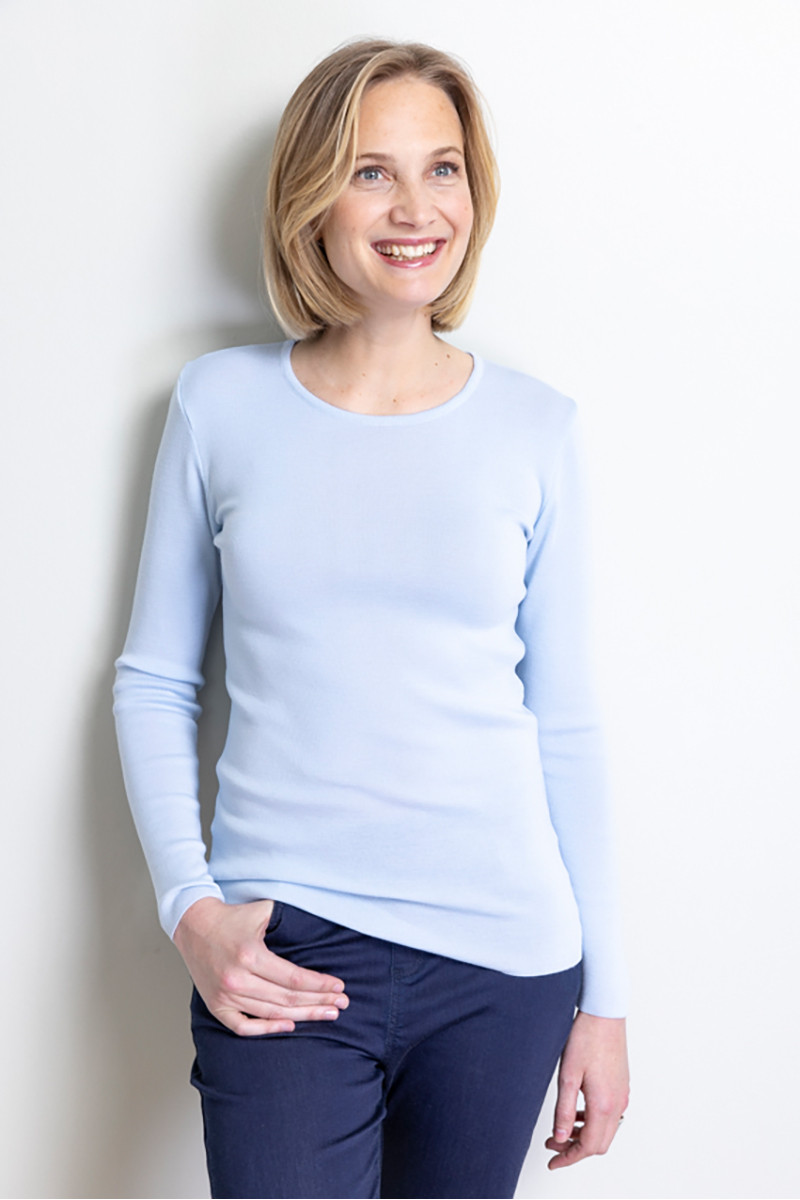 Tee-shirt manches longues en laine - 5 Monsieur Solfin | Fabriqué en France