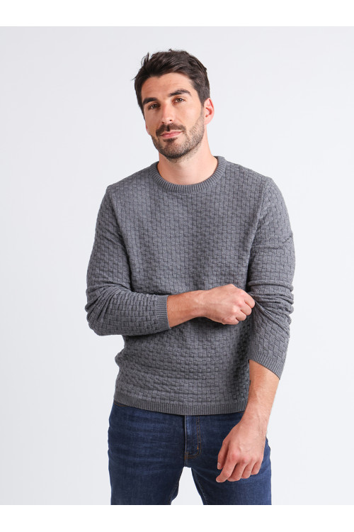 Pull en laine col rond - 2 Monsieur Solfin | Fabriqué en France