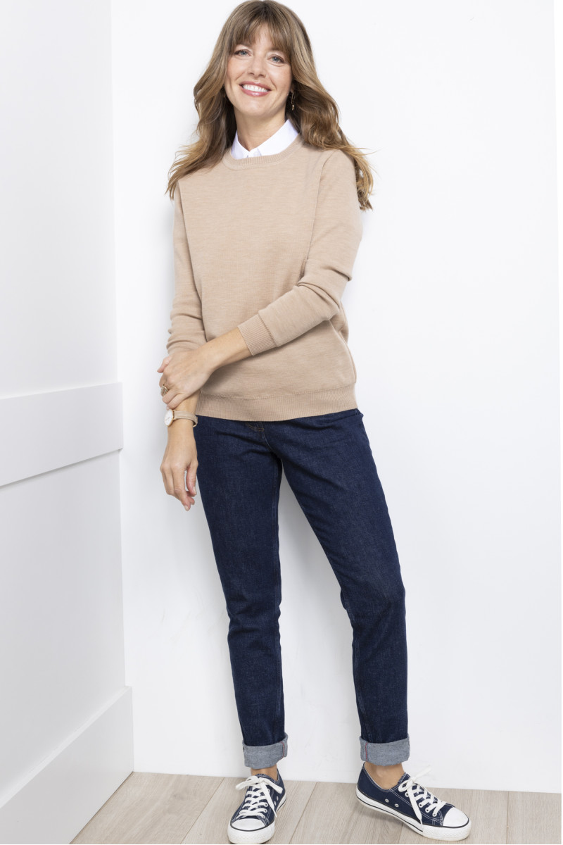 Pull en laine col rond - 1 Monsieur Solfin | Fabriqué en France