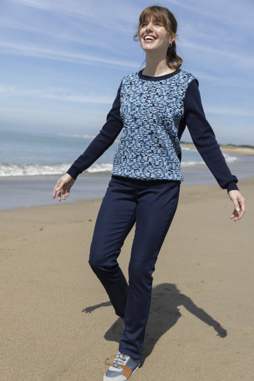 Pull jacquard - 1 Monsieur Solfin | Fabriqué en France