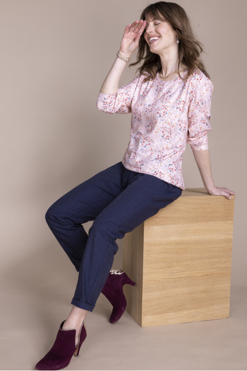 Blouse manches longues viscose - 1 Monsieur Solfin | Fabriqué en France