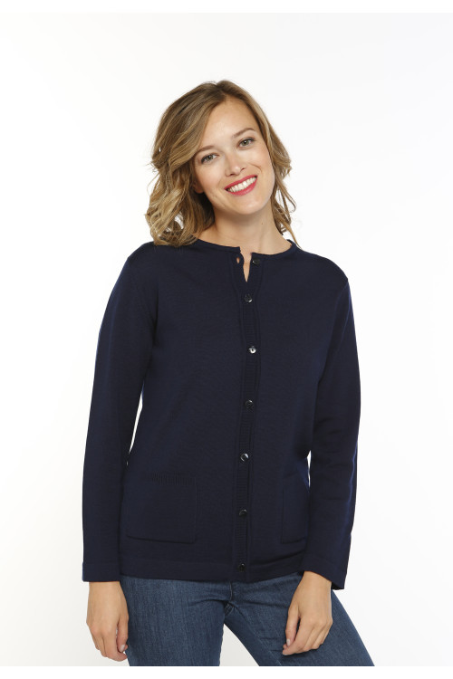 Cardigan en laine - 1 Monsieur Solfin | Fabriqué en France
