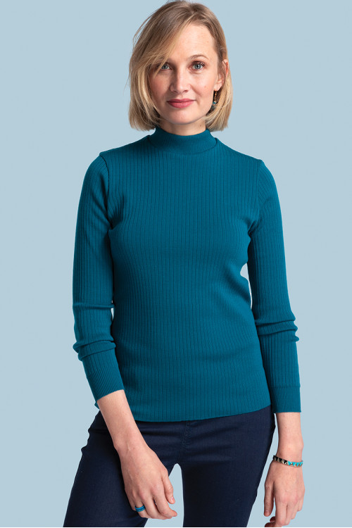 Pull col cheminee femme - 2 Monsieur Solfin | Fabriqué en France