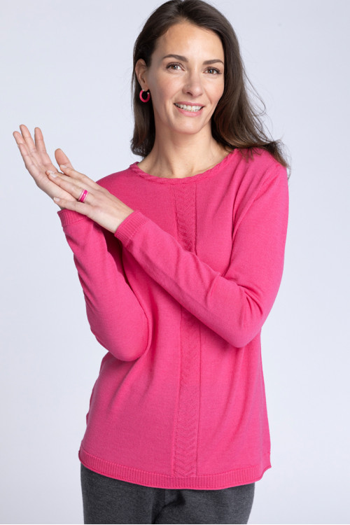 Pull laine maille chevron - 1 Monsieur Solfin | Fabriqué en France