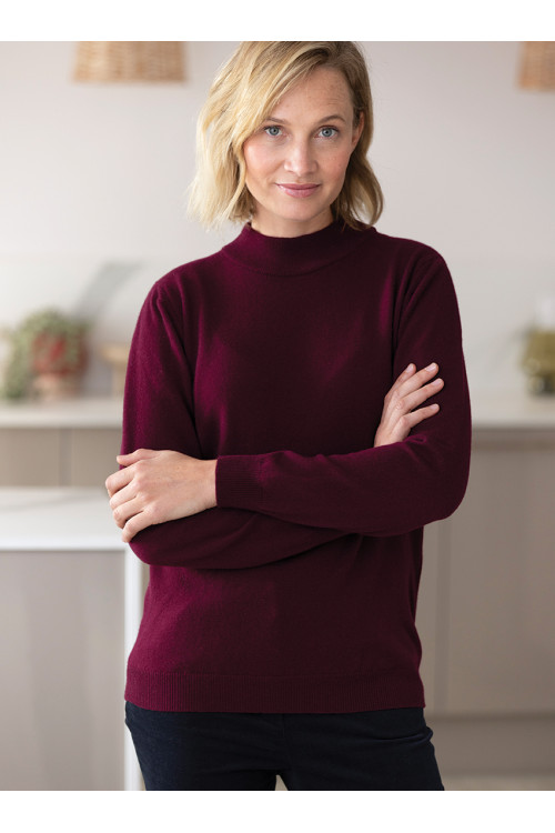 Pull col cheminee cachemire - 1 Monsieur Solfin | Fabriqué en France